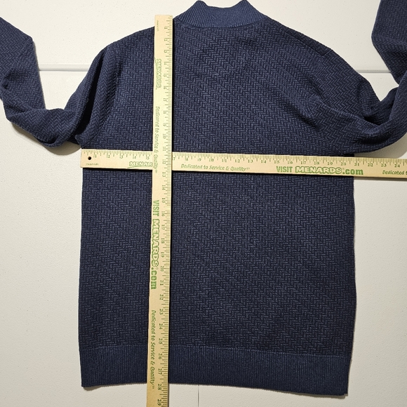 Robert Graham Men's Long Sleeve 1/4 Zip Pullover Sweater Size Medium Wool Blend - Picture 5 of 9